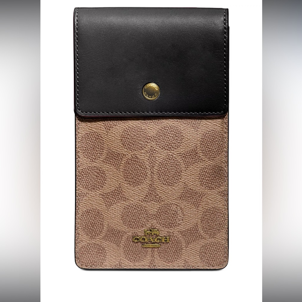 Coach signature phone crossbody